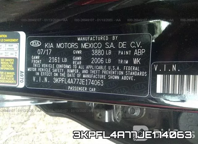3KPFL4A77JE174063 фото 10
