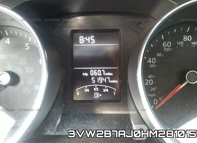 3VW2B7AJ0HM281015 фото 8