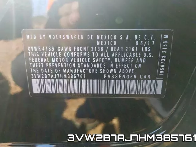3VW2B7AJ7HM385761 фото 2