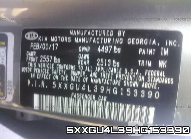 5XXGU4L39HG153390 фото 10