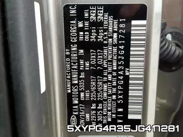 5XYPG4A35JG417281 фото 2