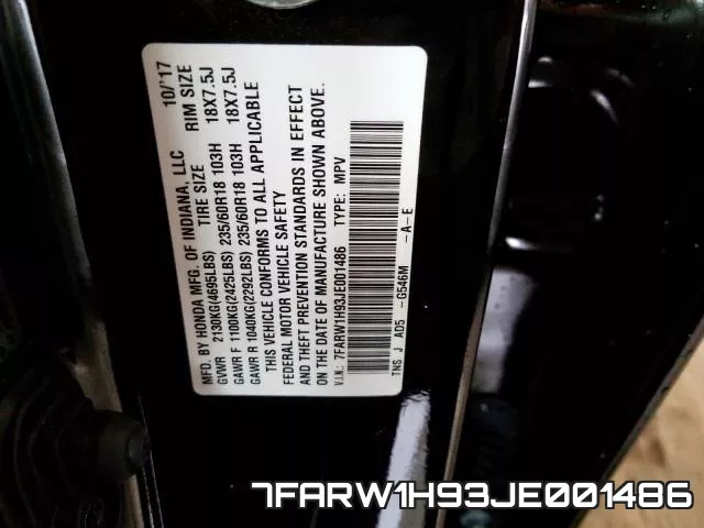 7FARW1H93JE001486 фото 2