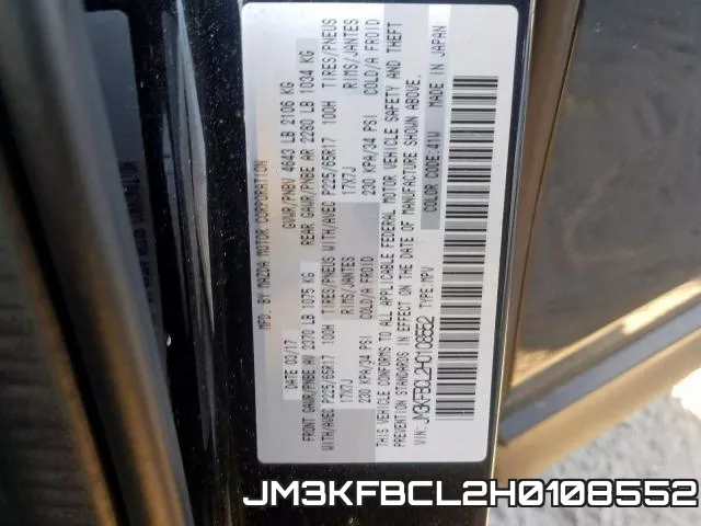JM3KFBCL2H0108552 фото 2