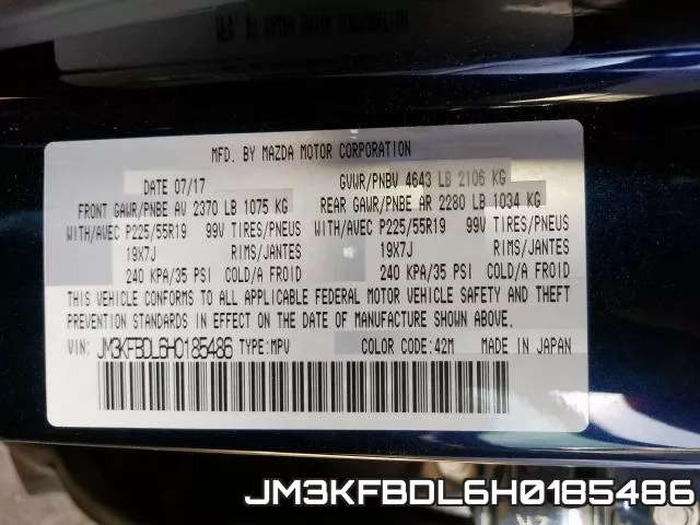 JM3KFBDL6H0185486 фото 2