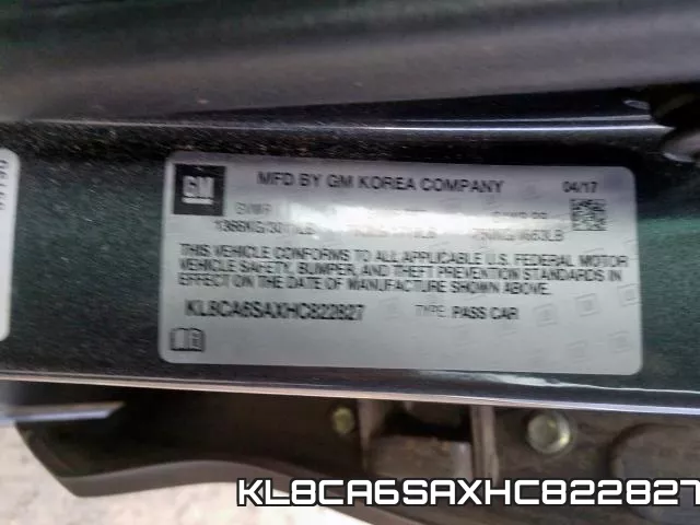 KL8CA6SAXHC822827 фото 2