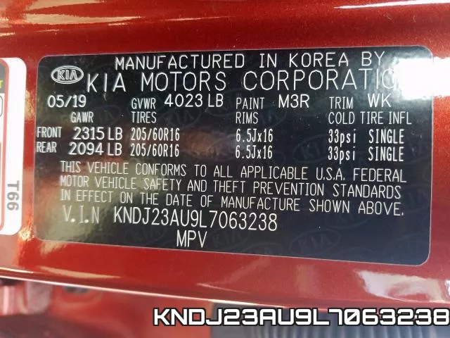 KNDJ23AU9L7063238 фото 2
