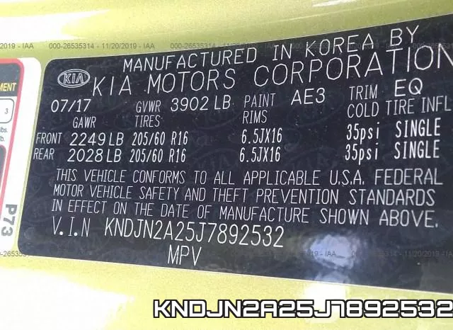 KNDJN2A25J7892532 фото 10