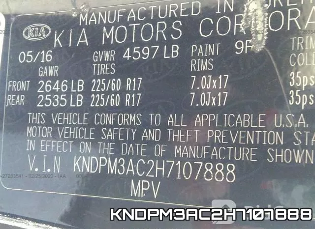 KNDPM3AC2H7107888 фото 10