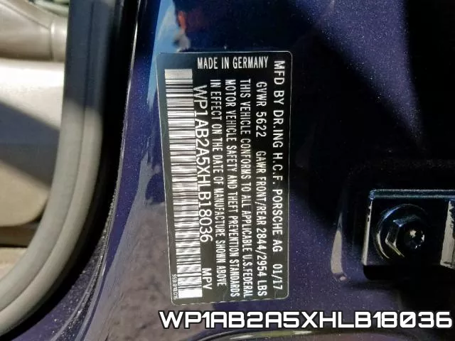 WP1AB2A5XHLB18036 фото 2