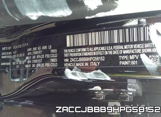 ZACCJBBB9HPG58152 фото 10