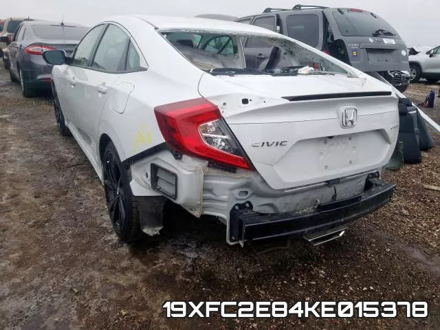 19XFC2E84KE015378 фото 4