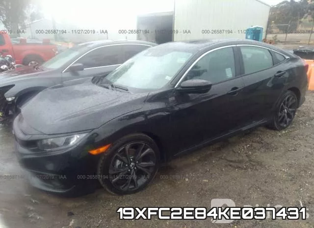 19XFC2E84KE037431 фото 3