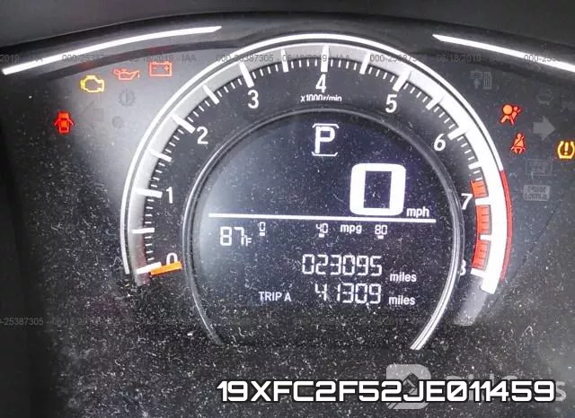 19XFC2F52JE011459 фото 8