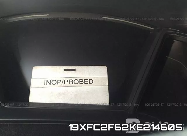 19XFC2F62KE214605 фото 8