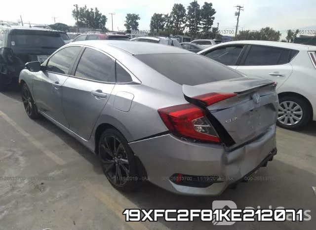 19XFC2F81KE212071 фото 4