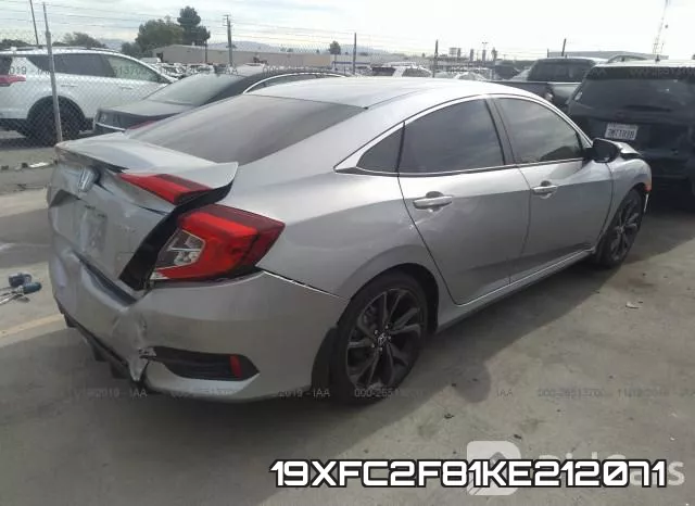 19XFC2F81KE212071 фото 5