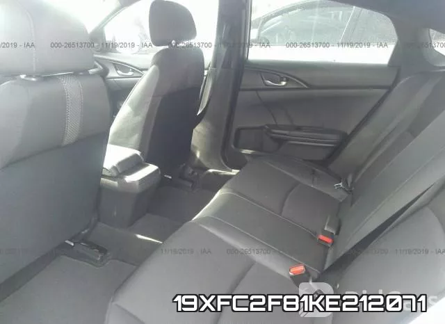 19XFC2F81KE212071 фото 9