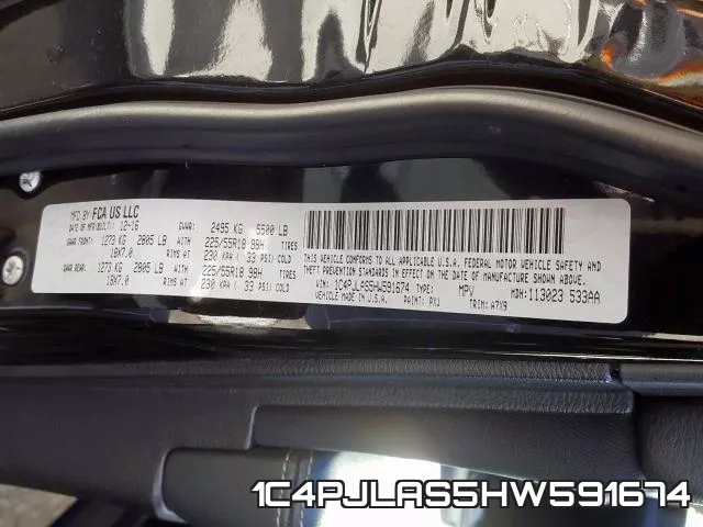 1C4PJLAS5HW591674 фото 2