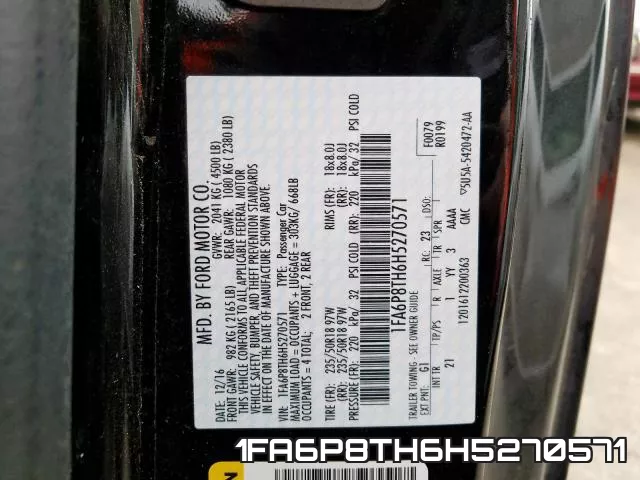 1FA6P8TH6H5270571 фото 2