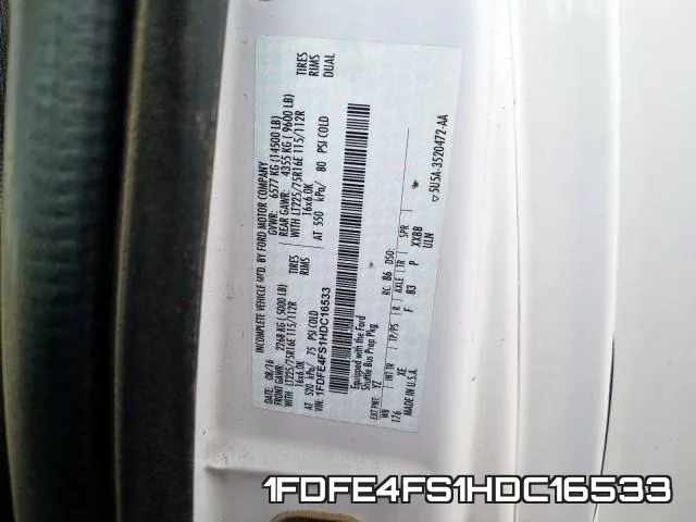 1FDFE4FS1HDC16533 фото 2