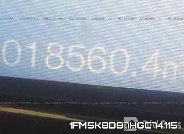 1FM5K8D87HGC74115 фото 8