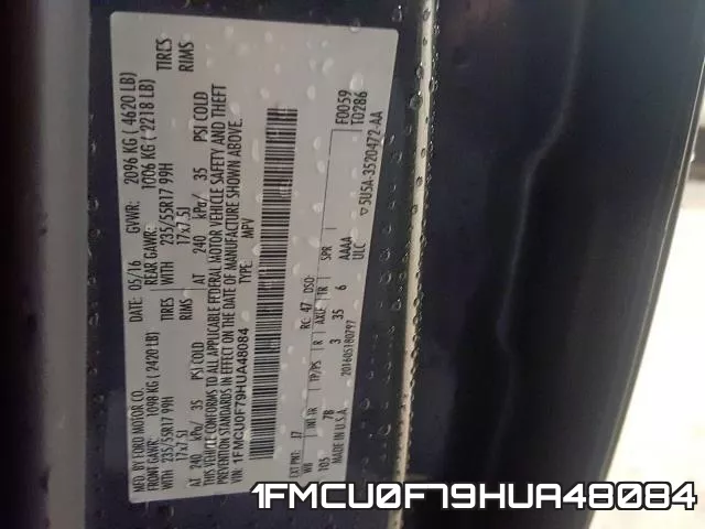 1FMCU0F79HUA48084 фото 2
