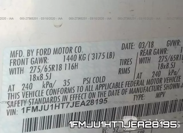 1FMJU1HT7JEA28195 фото 10