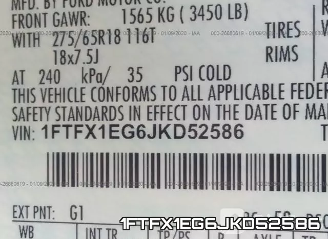 1FTFX1EG6JKD52586 фото 10