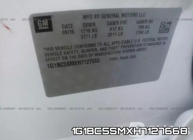 1G1BC5SMXH7127668 фото 10