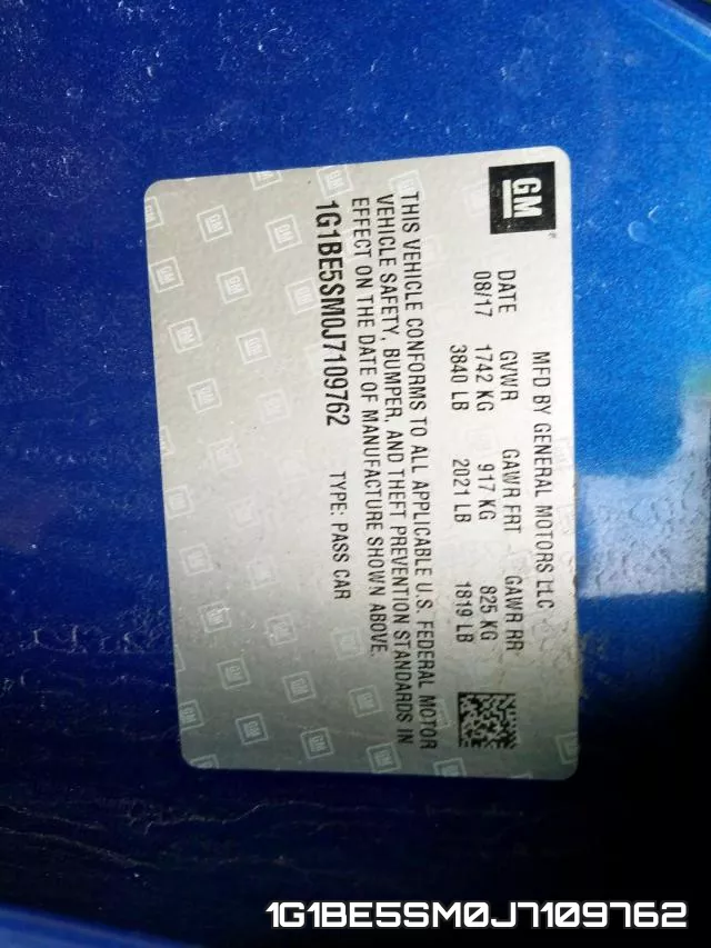 1G1BE5SM0J7109762 фото 2