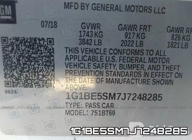 1G1BE5SM7J7248285 фото 10
