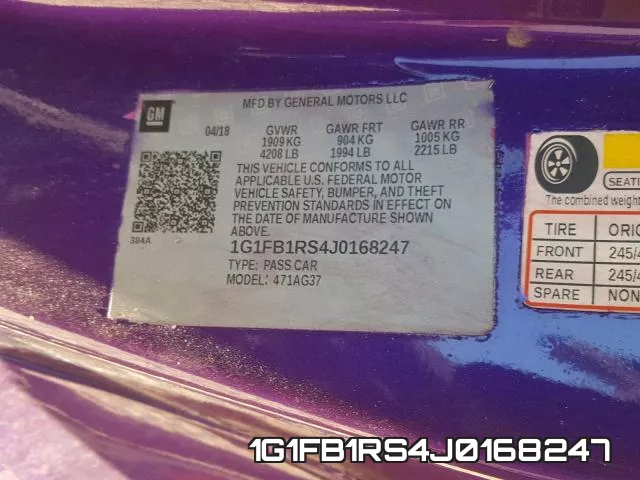 1G1FB1RS4J0168247 фото 2