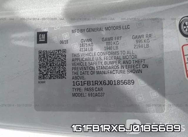 1G1FB1RX6J0185689 фото 10