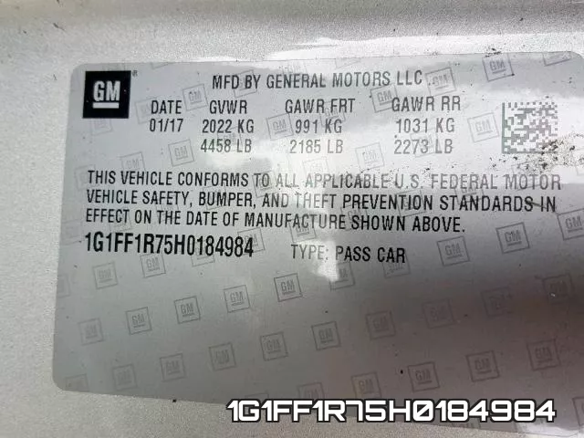 1G1FF1R75H0184984 фото 2