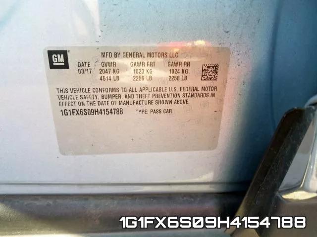 1G1FX6S09H4154788 фото 2