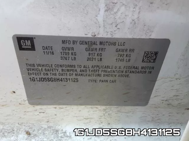 1G1JD5SG8H4131125 фото 2
