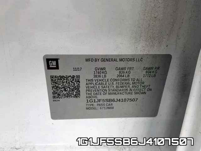 1G1JF5SB6J4107507 фото 2