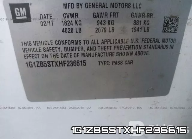 1G1ZB5STXHF236615 фото 10
