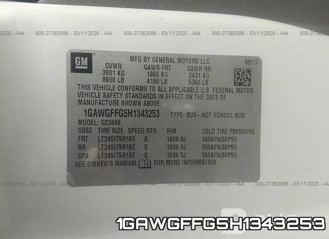 1GAWGFFG5H1343253 фото 9