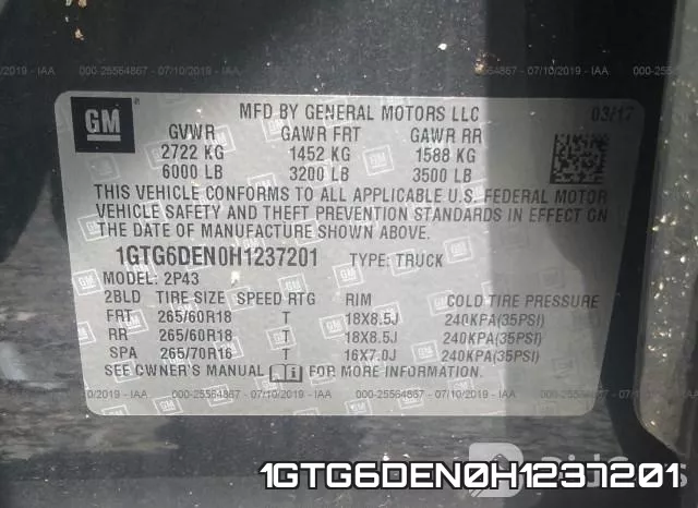 1GTG6DEN0H1237201 фото 10