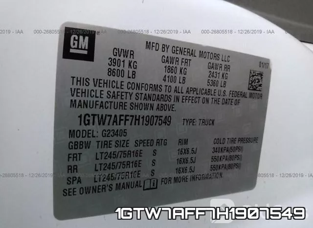 1GTW7AFF7H1907549 фото 10