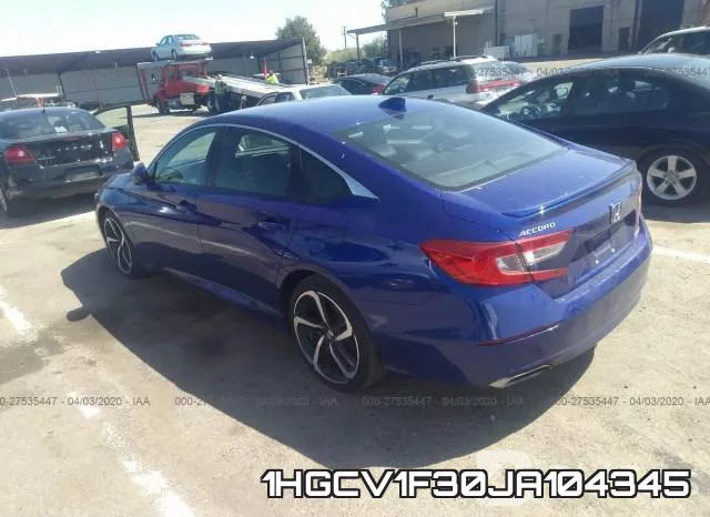 1HGCV1F30JA104345 фото 4