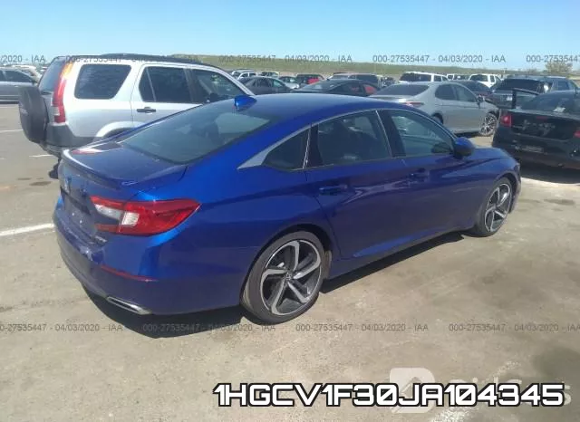 1HGCV1F30JA104345 фото 5