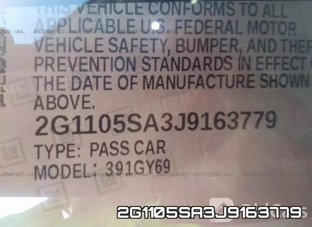 2G1105SA3J9163779 фото 10