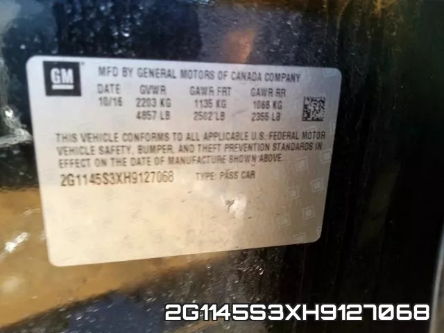 2G1145S3XH9127068 фото 2