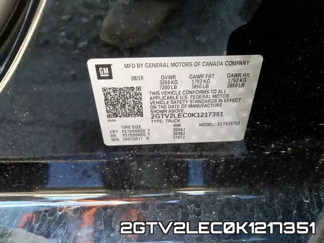 2GTV2LEC0K1217351 фото 2