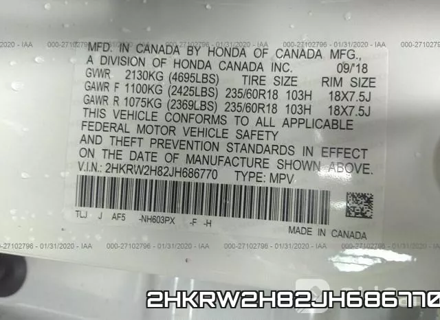 2HKRW2H82JH686770 фото 10
