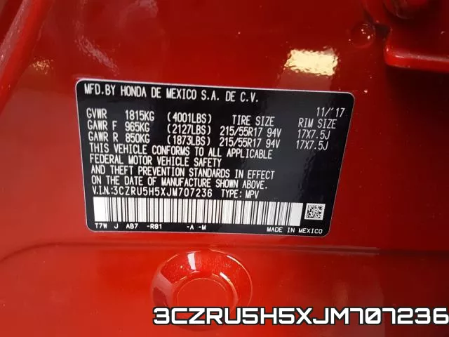 3CZRU5H5XJM707236 фото 2