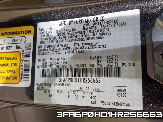 3FA6P0HD1HR256663 фото 2