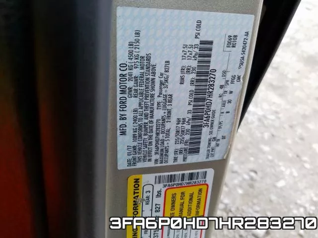 3FA6P0HD7HR283270 фото 2